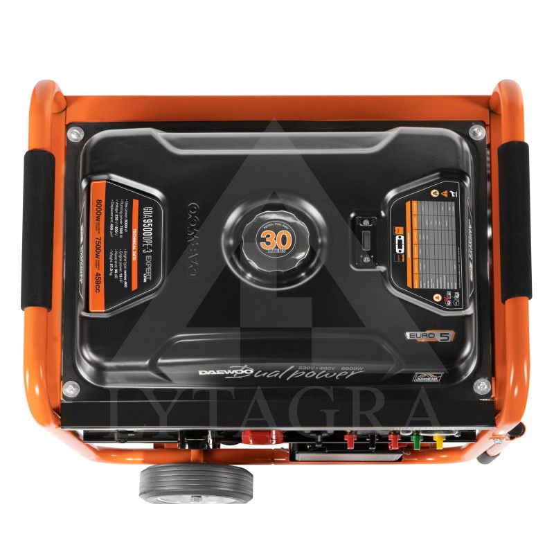 Benzininis elektros generatorius 8,0 kW Daewoo GDA 9500DPE-3
