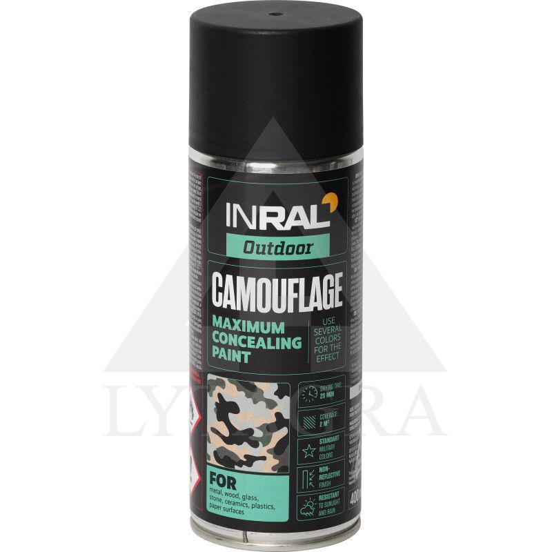 2684001 INRAL CAMOUFLA RAL9021 DEGUT JUOD MAT400ML