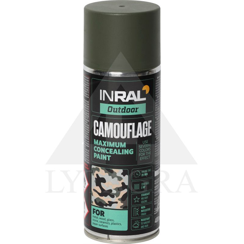 2684002 INRAL CAMOUFLA RAL6031 BRONZ ŽAL MAT400ML 2684002 INRAL CAMOUFLA RAL6031 BRONZ ŽAL MAT400ML