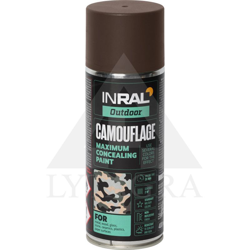 2684004 INRAL CAMOUFLA RAL8027 ODOS RUDA MAT400ML