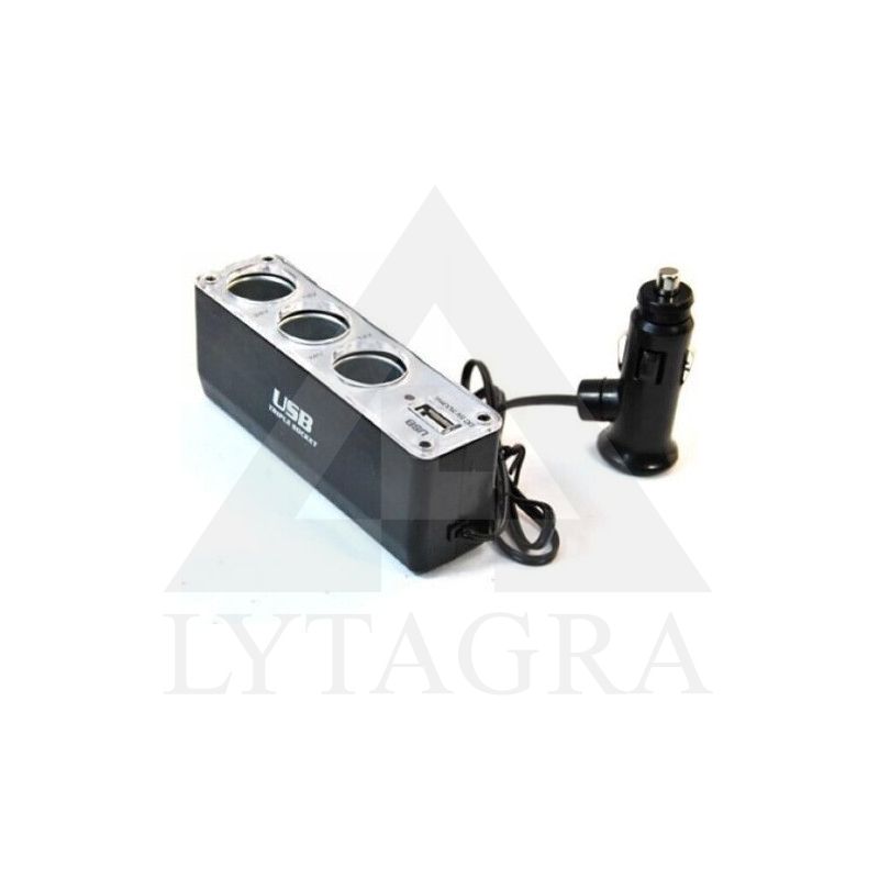 SKIRSTYTUVAS 3 LIZDŲ USB 1 A