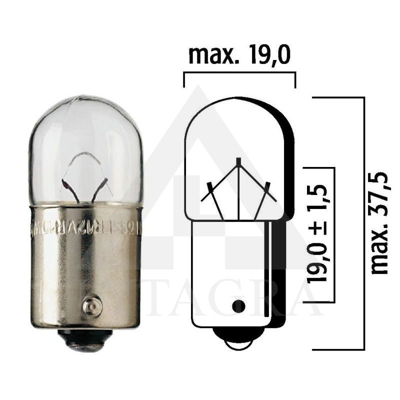Lemputė 12/10 Ba15s 14025 FL