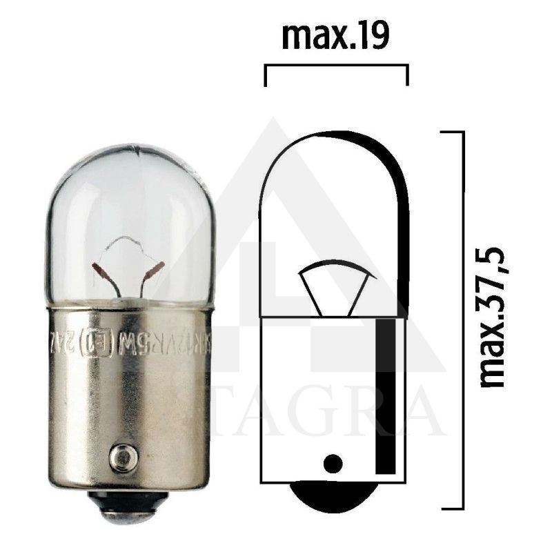 Lemputė 12/5 Ba15s 4025 FL