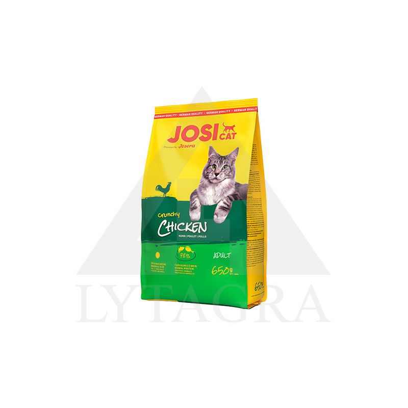 JOSERA JOSICAT CRUNCHY sausas maistas  katėms su vištiena 650 g JOS0342