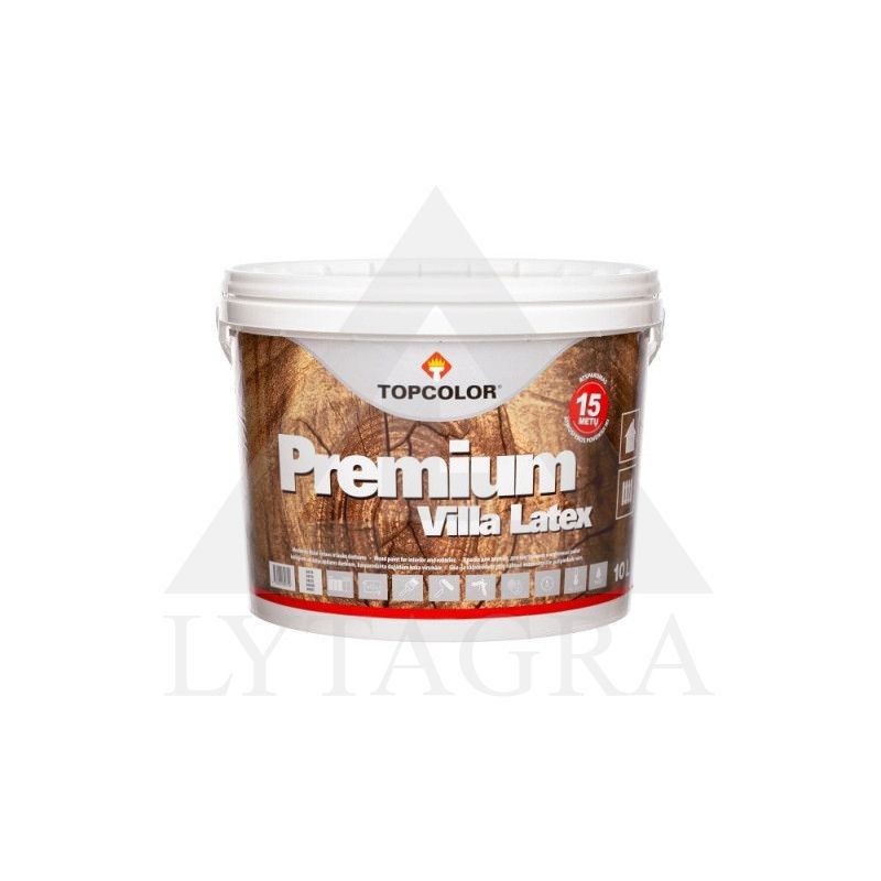 DISPERS.DAŽAI VILLA LATEX 10L PILKI