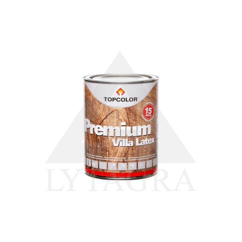 DISPERS.DAŽAI VILLA LATEX 1L ANTRACITINĖ