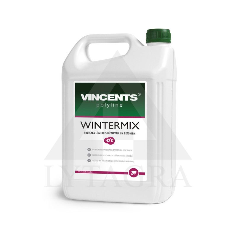 Priedas nuo šalčio statybiniams skiediniams WINTERMIX 5 l VINCENTS