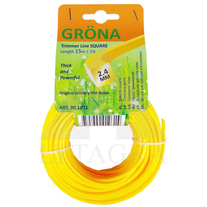 Trimerio valas Grona 90.1031, 2.4x15 kvadrato forma