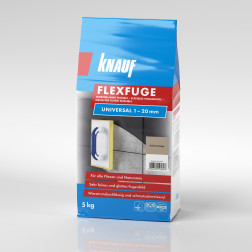 KNAUF FLEXFUGE UNIVERSAL BAHAMABEIGE 5KG Elastinis plytelių siūlių užpildas(nuo 1-20 mm)