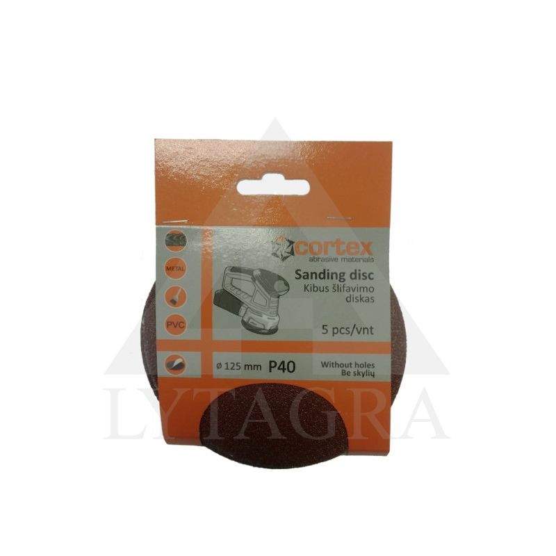 18155 DISKAS KIBUS CORTEX P40 125 MM 5 VNT