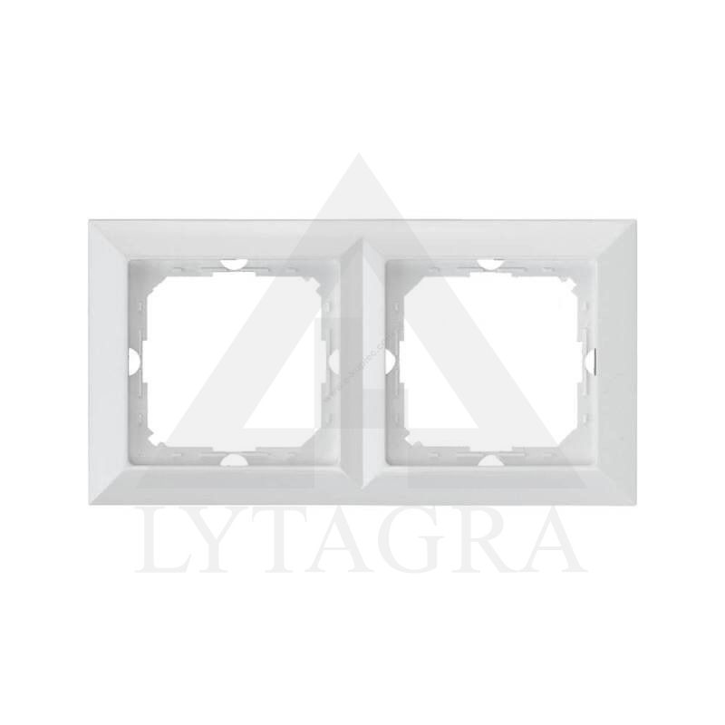 RĖMELIS 2 VIETŲ BALTAS PERLA ABEX RR10052