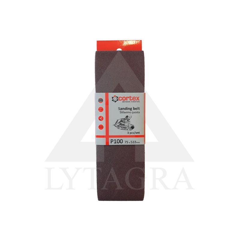 3216 JUOSTA ŠLIFAVIMUI COTREXP100 75X533MM (3VNT)