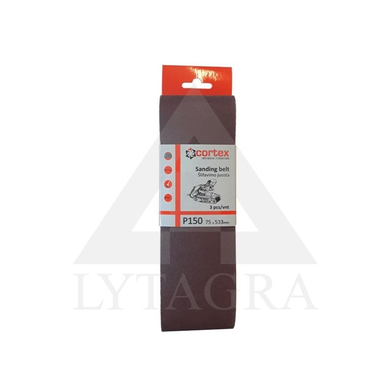 3218 JUOSTA ŠLIFAVIMUI CORTEXP150 75X533MM (3VNT)