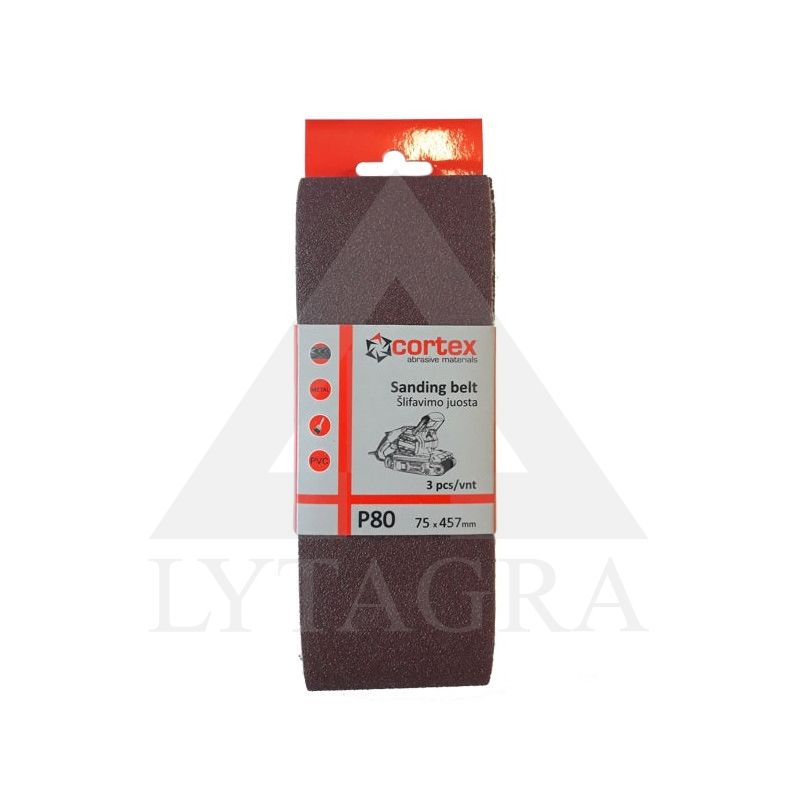 3209 JUOSTA ŠLIFAVIMUI CORTEXP80 75X457MM (3VNT)