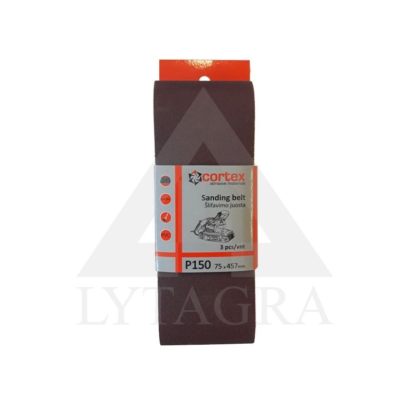 3212 JUOSTA ŠLIFAVIMUI CORTEXP150 75X457MM (3VNT)