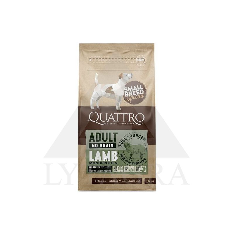 1,5 KG PAŠARAS SUAUGUSIEMS ŠUNIMS SU ĖRIENA QUATTRO