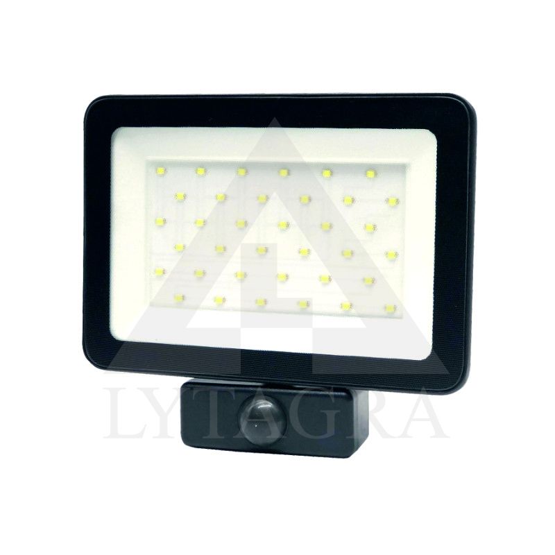 TAMASENS 30W LED lauko prožektorius su PIR judesio jutikliu
