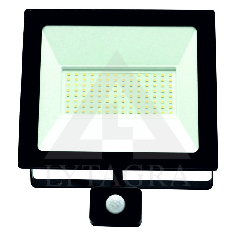 TOLEDOSENS 100W LED lauko prožektorius su PIR judesio jutikliu
