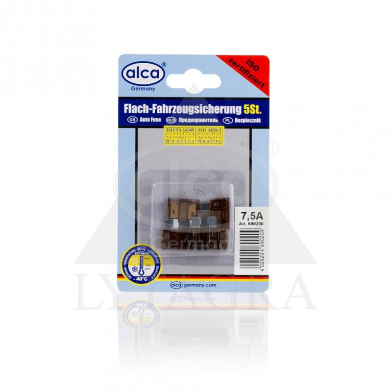ALC690200 SAUGIKLIS 7,5A 5VNT BLIST. ALCA