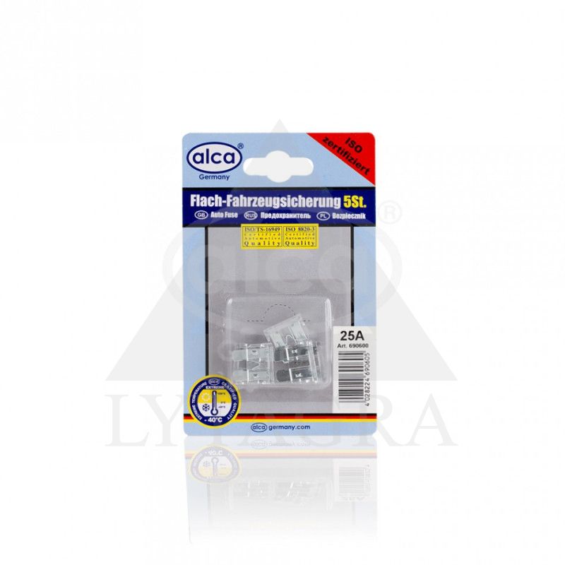 ALC690600 SAUGIKLIS 25A 5VNT BLIST. ALCA