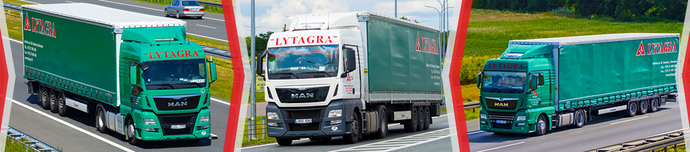 LYTAGRA tarptautiniai pervežimai sunkvežimiai