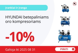 HYUNDAI betepaliniams oro kompresoriams -10%
