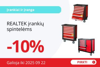 REALTEK įrankių spintelėms -10%