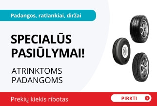 Specialūs pasiūlymai - atrinktoms padangoms!