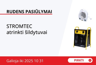 STROMTEC atrinkti šildytuvai