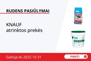 KNAUF atrinktos prekės