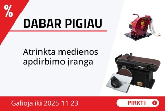 Atrinkta medienos apdirbimo įranga