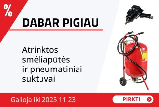 Atrinktos smėliapūtės  ir pneumatiniai suktuvai