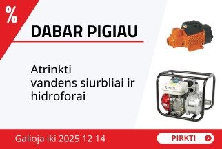 Atrinkti vandens siurbliai ir hidroforai
