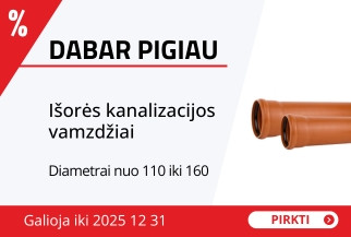 Išorės kanalizacijos vamzdžiai 